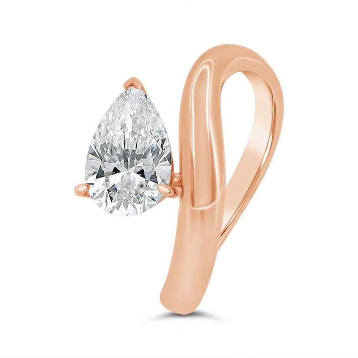 Lab Grown Diamond Modern Solitaire Engagement Ring
