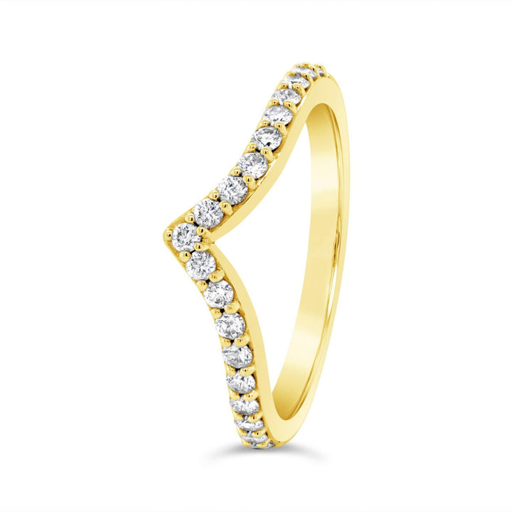 Contour Diamond Wedding Band - 651806