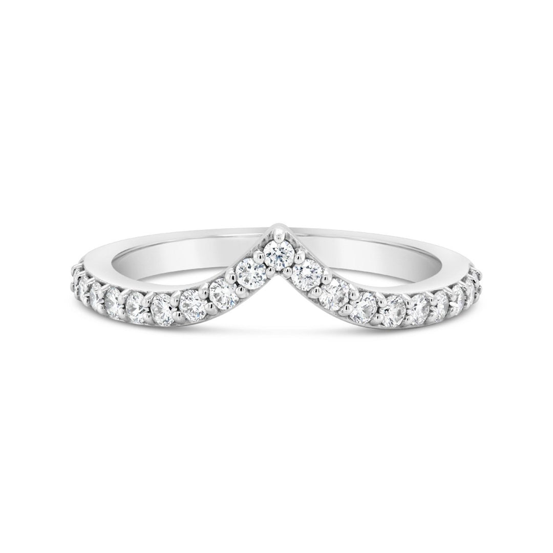 Contour Diamond Wedding Band - 651806