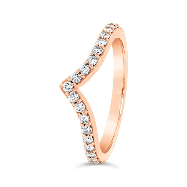 Contour Diamond Wedding Band - 651806