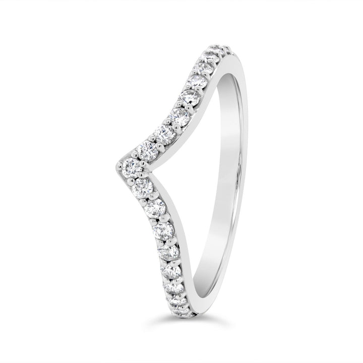 Contour Diamond Wedding Band - 651806