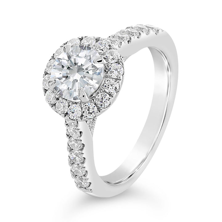Diamond Engagement Ring with Halo - The Diamond Guys
