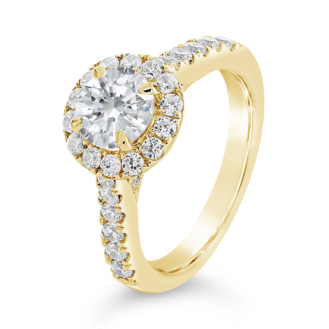 Diamond Engagement Ring with Halo - The Diamond Guys