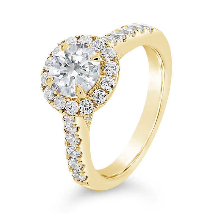 Diamond Engagement Ring with Halo - The Diamond Guys