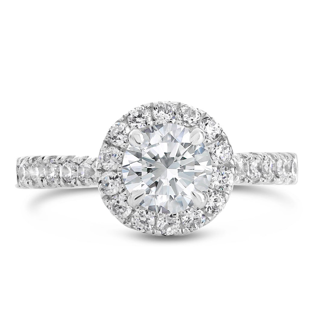 Diamond Engagement Ring with Halo - The Diamond Guys