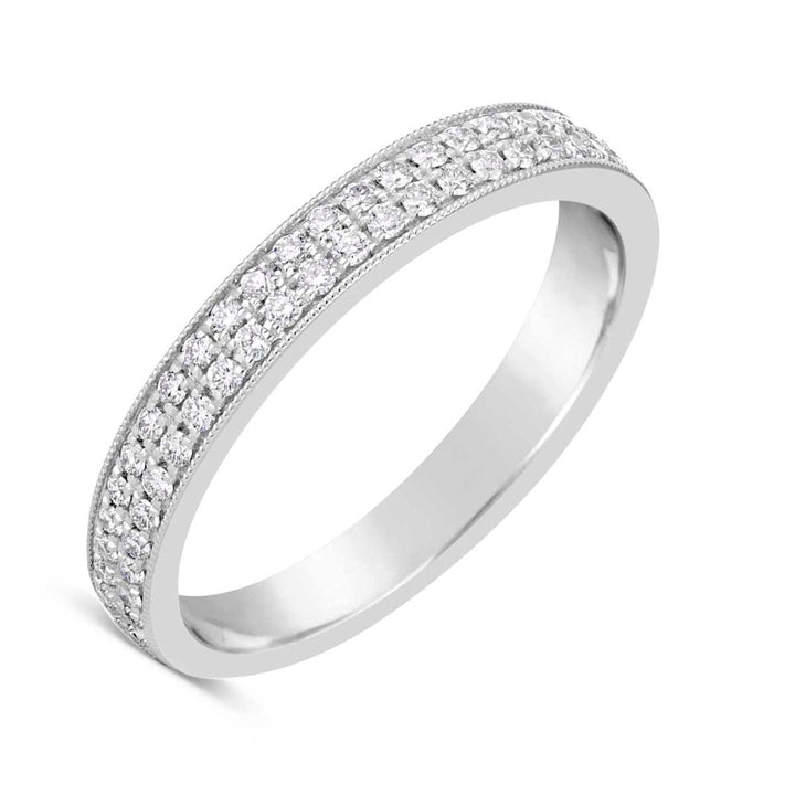 Vintage Inspired Diamond Wedding Band - YJM7700R - The Diamond Guys