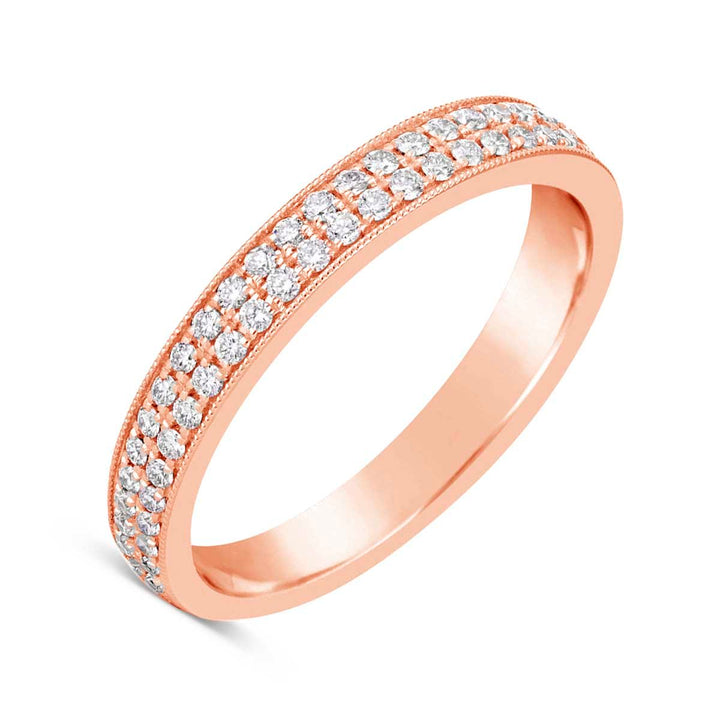 Vintage Inspired Diamond Wedding Band - YJM7700R - The Diamond Guys