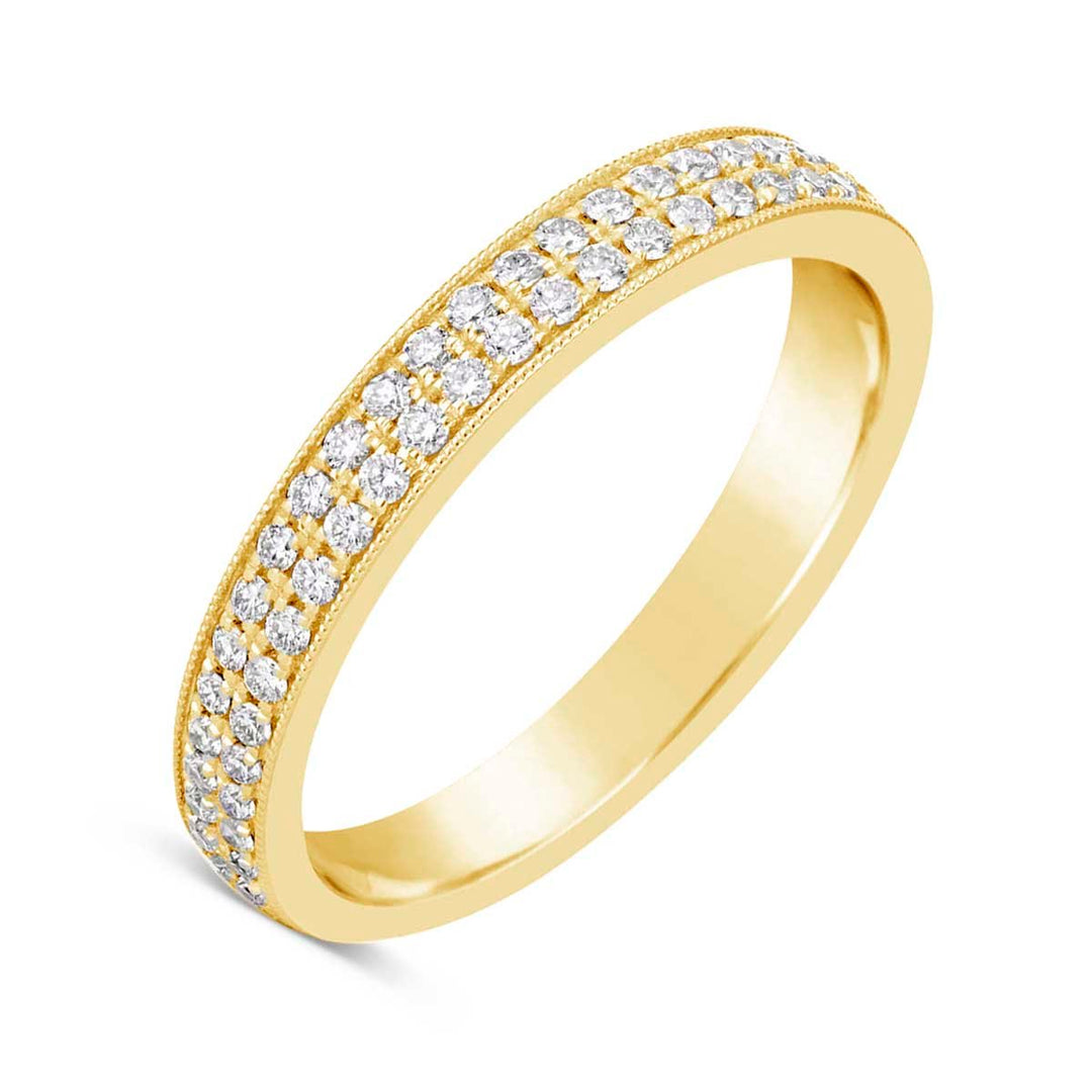 Vintage Inspired Diamond Wedding Band - YJM7700R - The Diamond Guys