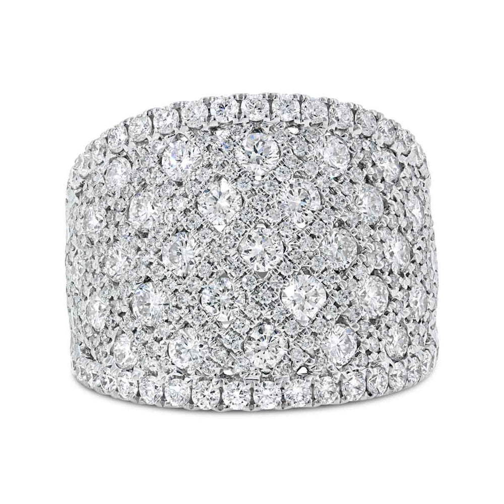 Wide Diamond Cocktail Ring - AR1733 - The Diamond Guys