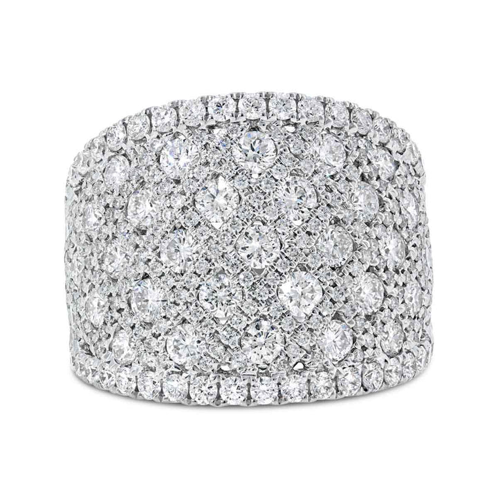Wide Diamond Cocktail Ring - AR1733 - The Diamond Guys