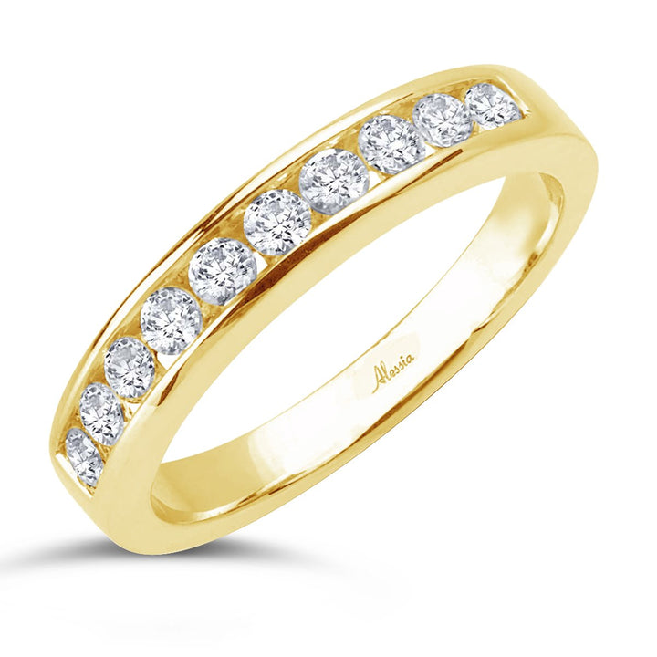 Channel Set Diamond Band - ACE013 - The Diamond Guys
