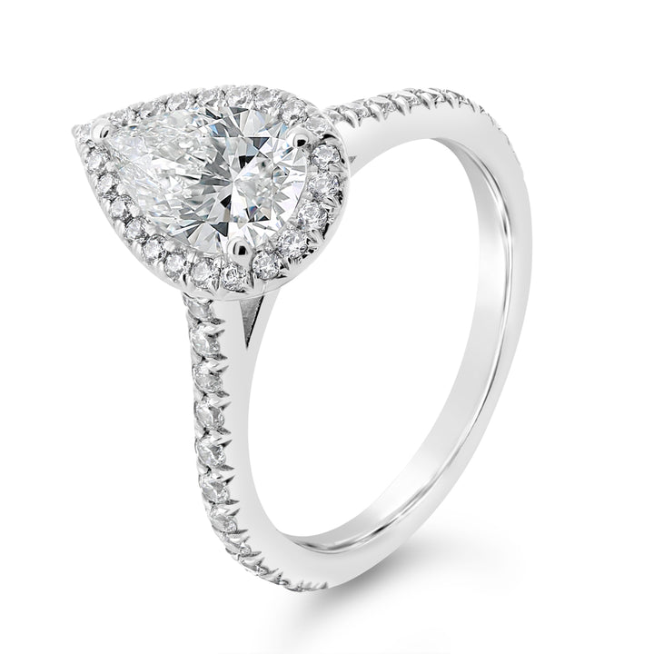 Diamond Halo Engagement Ring - YJA3767R