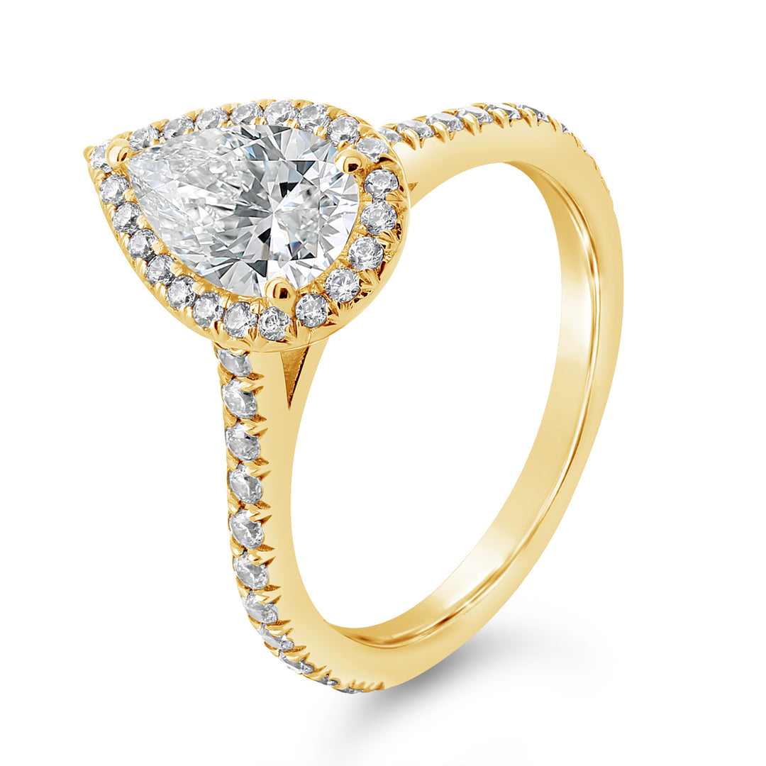 Diamond Halo Engagement Ring - YJA3767R