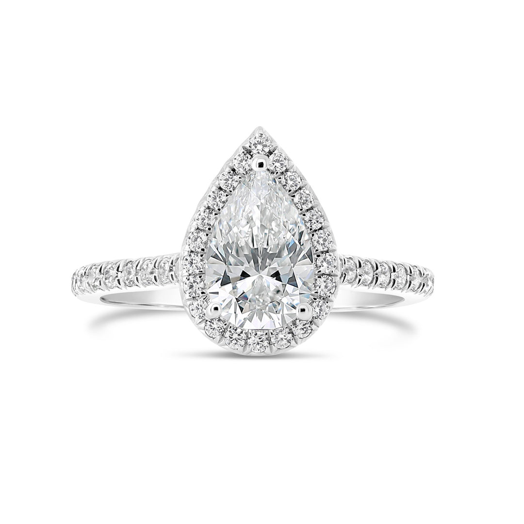 Diamond Halo Engagement Ring - YJA3767R