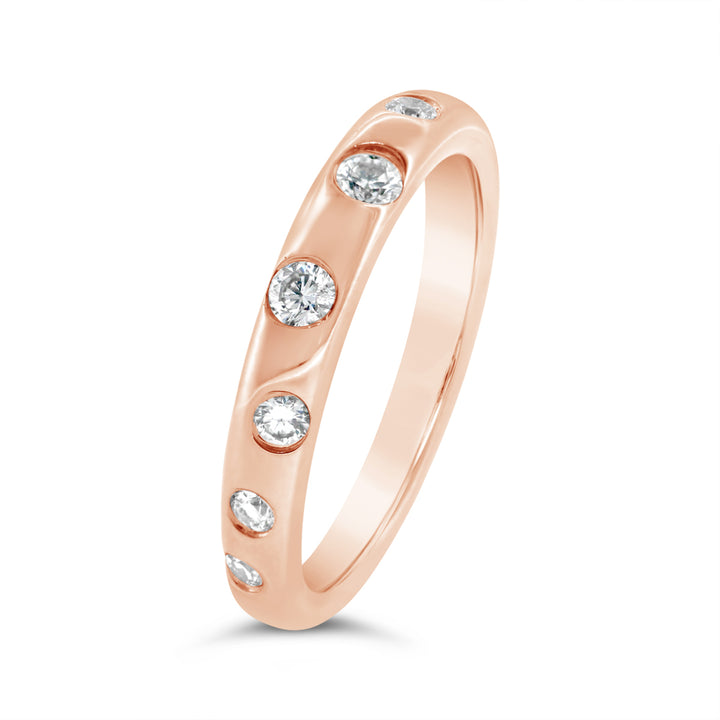 Flushed Set Diamond Band