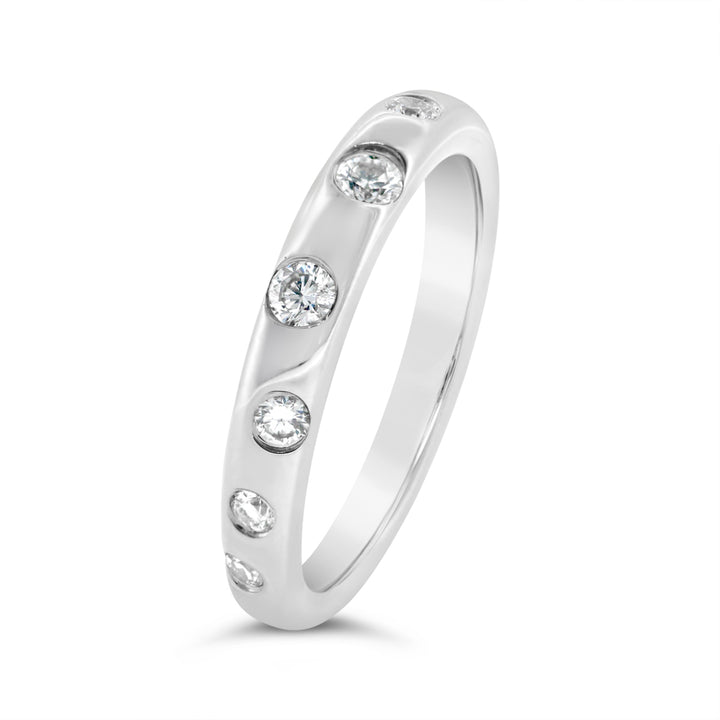 Flushed Set Diamond Band