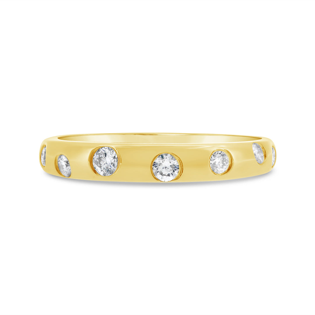 Flushed Set Diamond Band