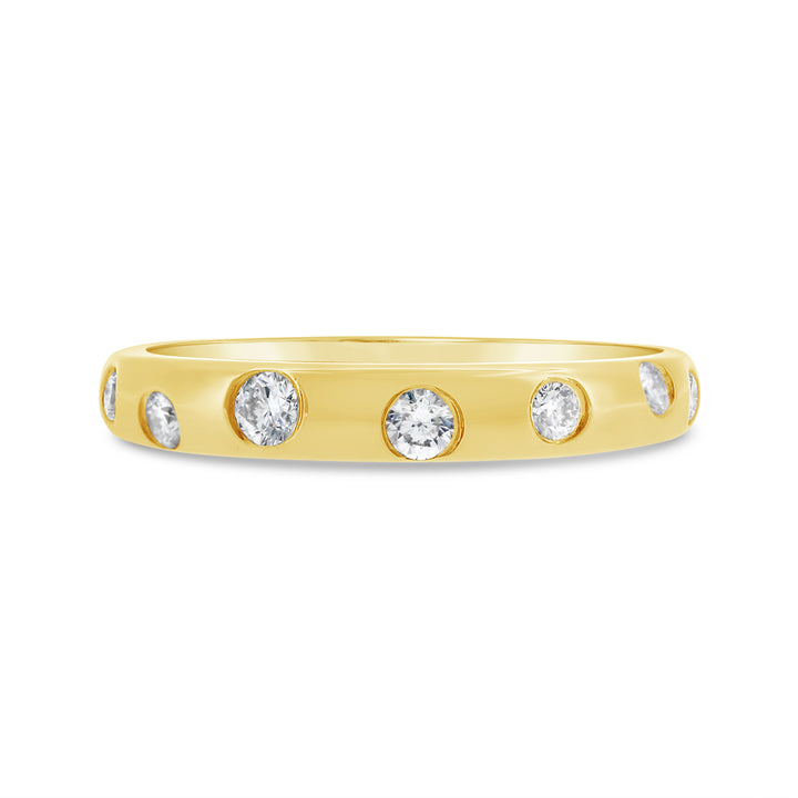 Flushed Set Diamond Band
