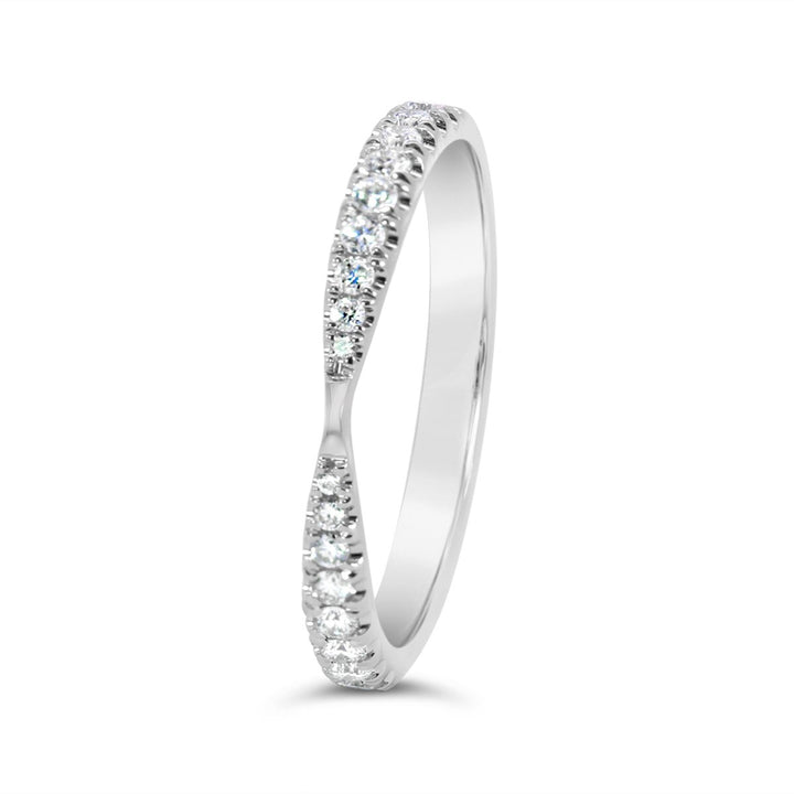 Half Way Set Curved Diamond Band - ARB1355DD