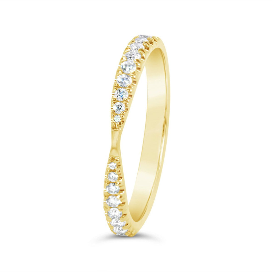 Half Way Set Curved Diamond Band - ARB1355DD