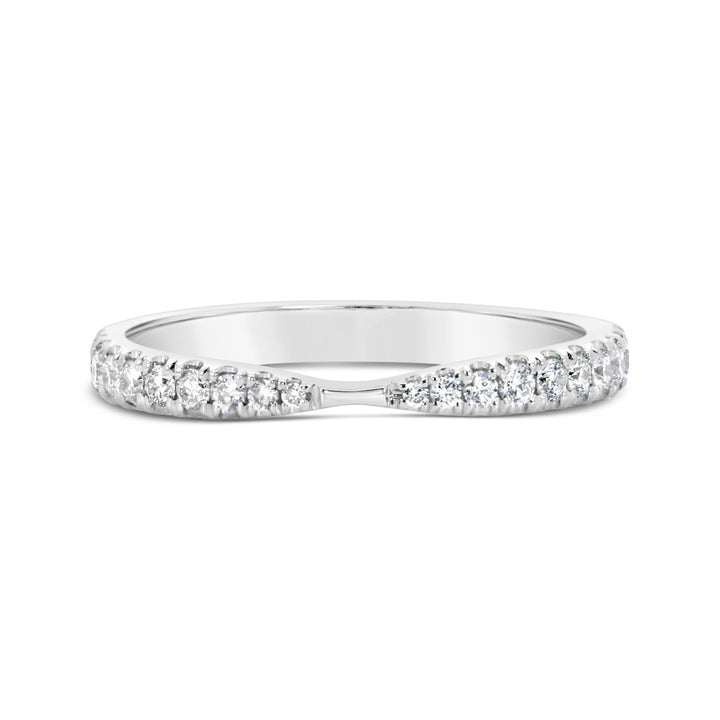 Half Way Set Curved Diamond Band - ARB1355DD