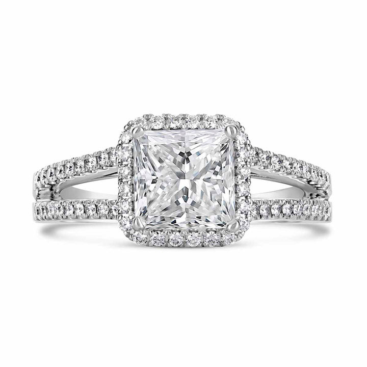 Diamond Halo Engagement Ring
