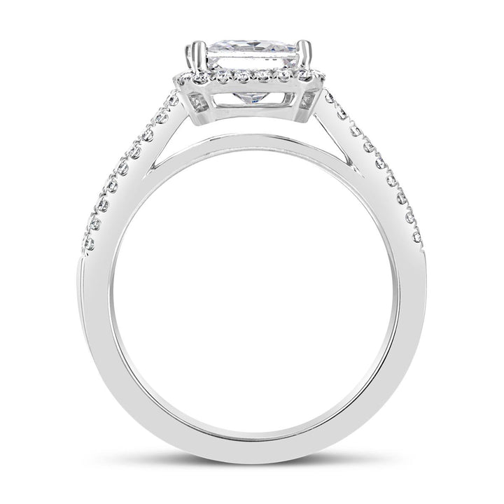 Diamond Halo Engagement Ring