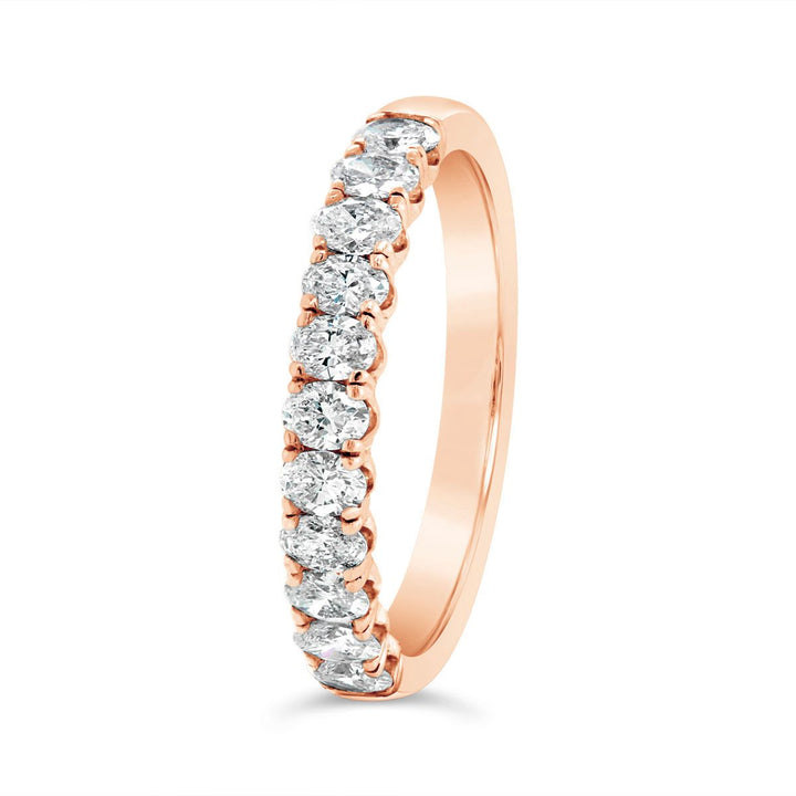 Oval Diamond Wedding Band - BD5196A