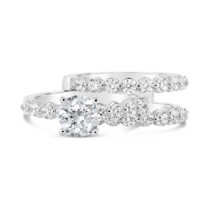 Diamond Engagement Ring and Ring Guard-  - YJA8755R-GRD