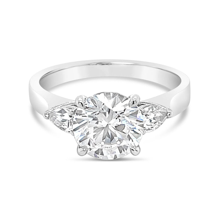 Three Stone Diamond Engagement Ring