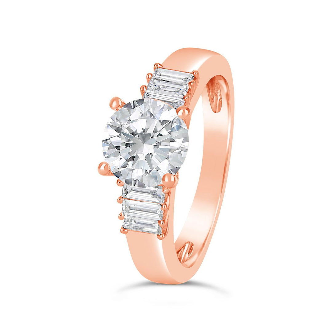 Baguette Diamond Engagement Ring - The Diamond Guys