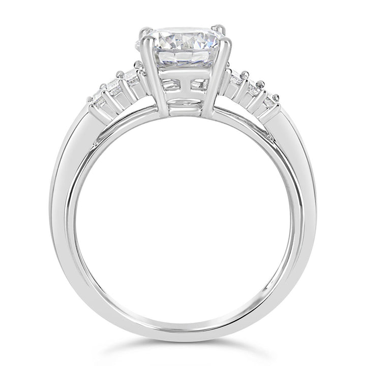Baguette Diamond Engagement Ring - The Diamond Guys
