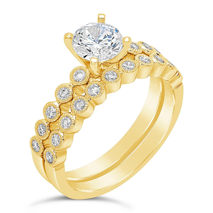 Diamond Engagement Ring Set - GR5924/1919 - The Diamond Guys
