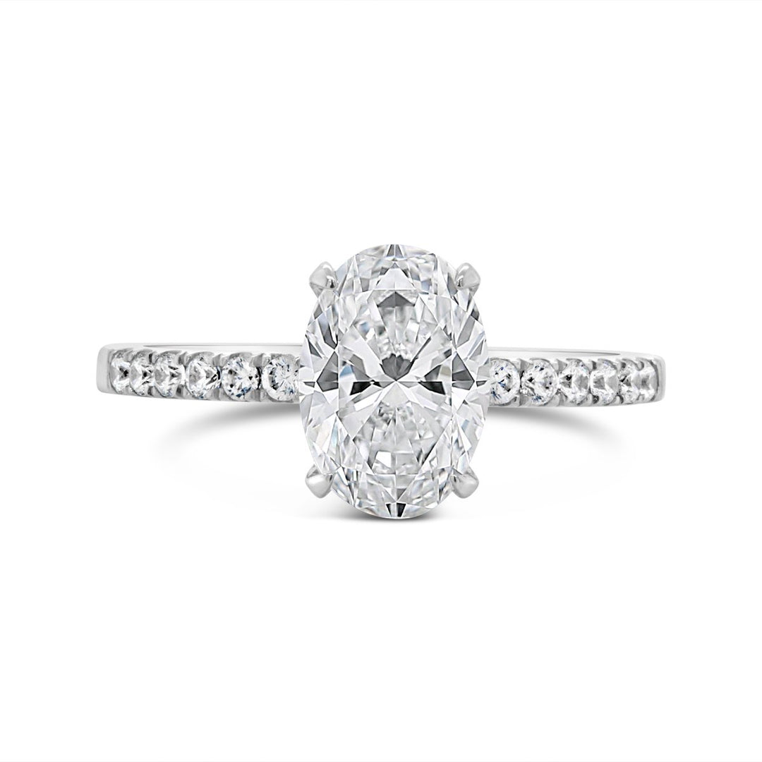 Pave Diamond Engagement Ring - YJC3492R