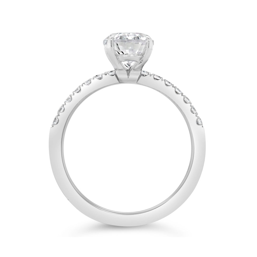Pave Diamond Engagement Ring - YJC3492R
