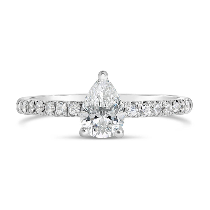 Hidden Halo Diamond Engagement Ring