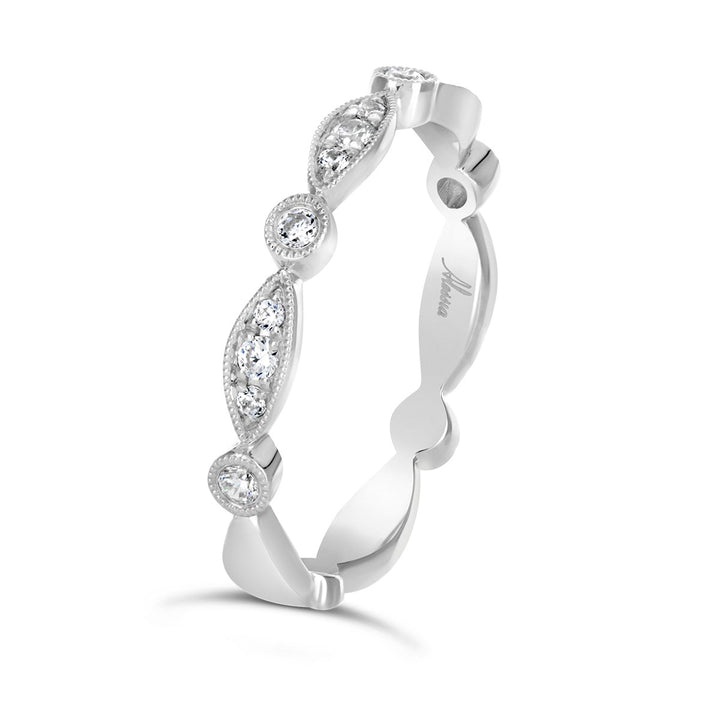 Vintage Style Diamond Band - ACE043