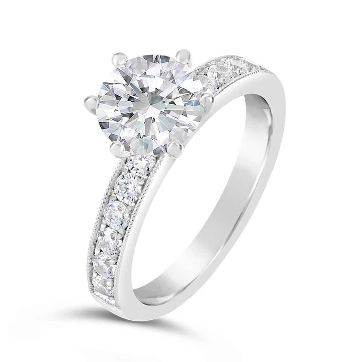 Vintage Inspired Diamond Engagement Ring - The Diamond Guys