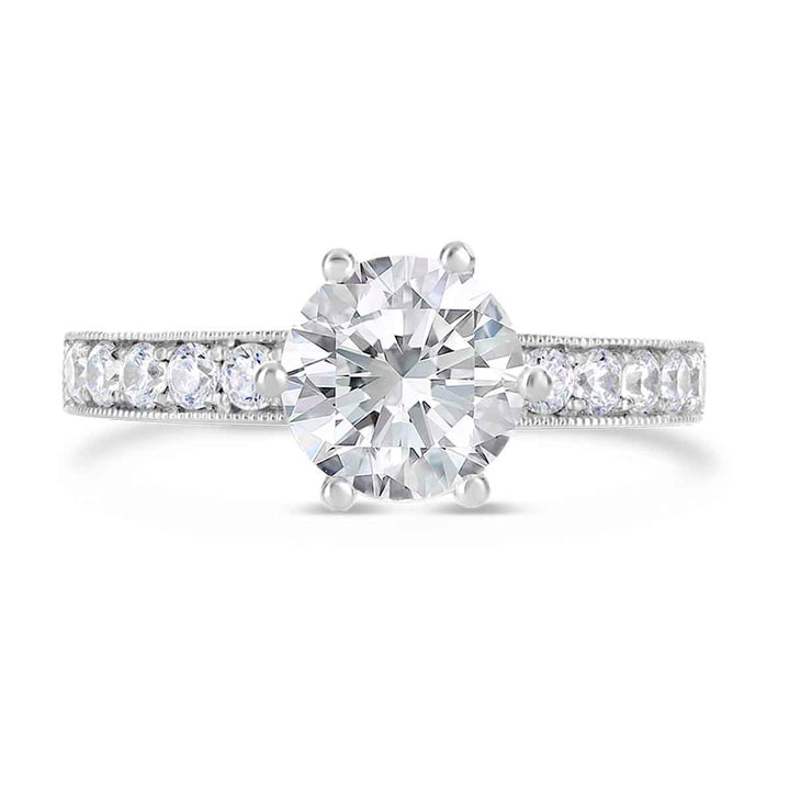 Vintage Inspired Diamond Engagement Ring - The Diamond Guys