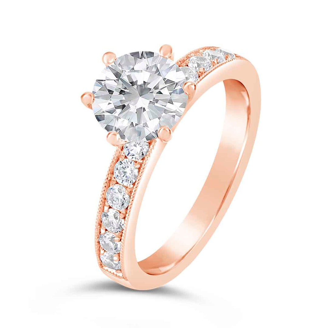 Vintage Inspired Diamond Engagement Ring - The Diamond Guys