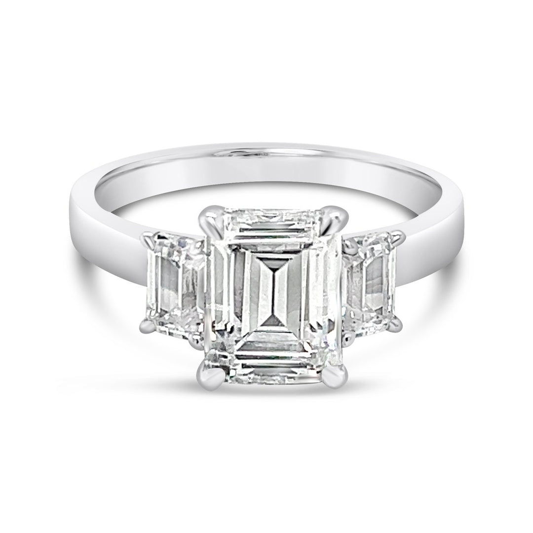 Three Stone Diamond Engagement Ring
