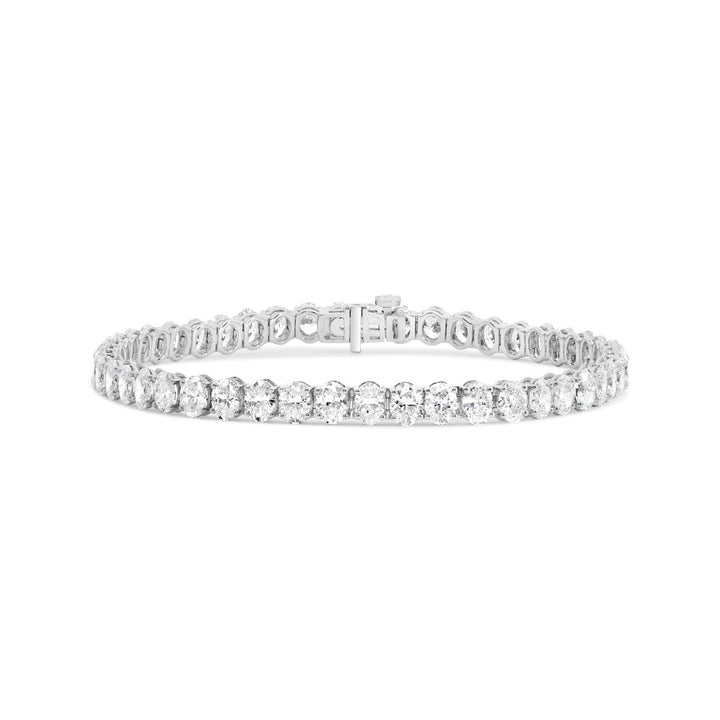 Oval Lab Grown Diamond Tennis Bracelet  - (10.00 ct. total weight)
