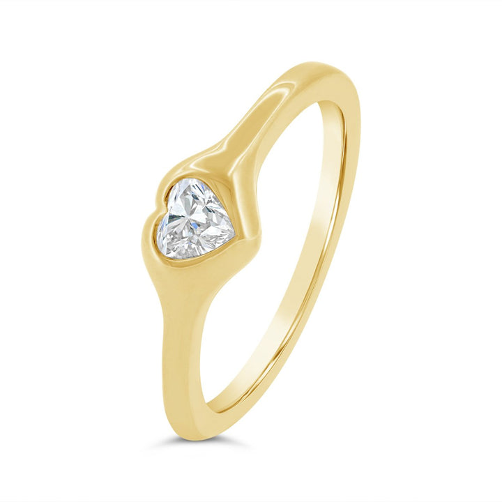 Bezel Set Diamond Ring