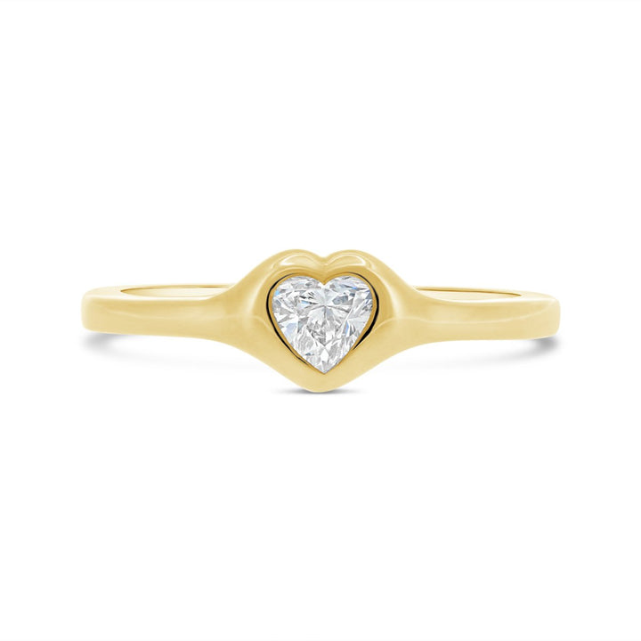 Bezel Set Diamond Ring