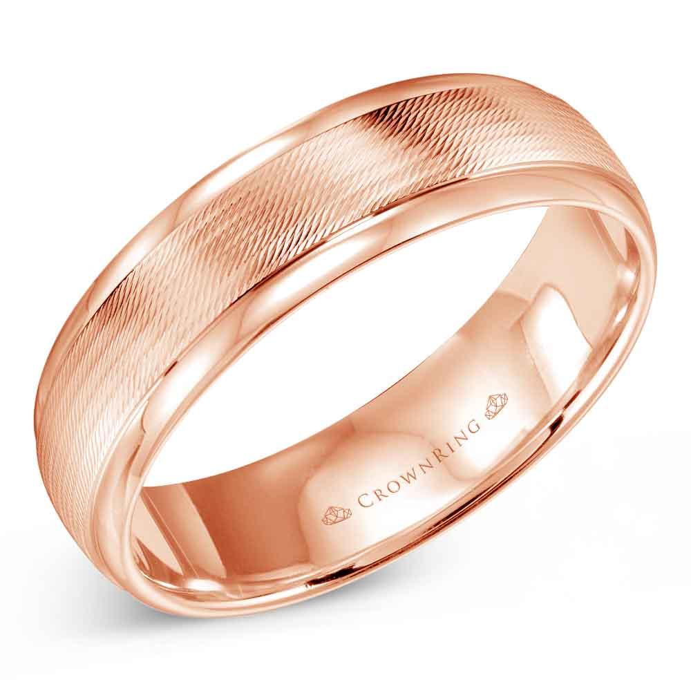 Men's Gold Wedding Band - WB-9560 - The Diamond Guys