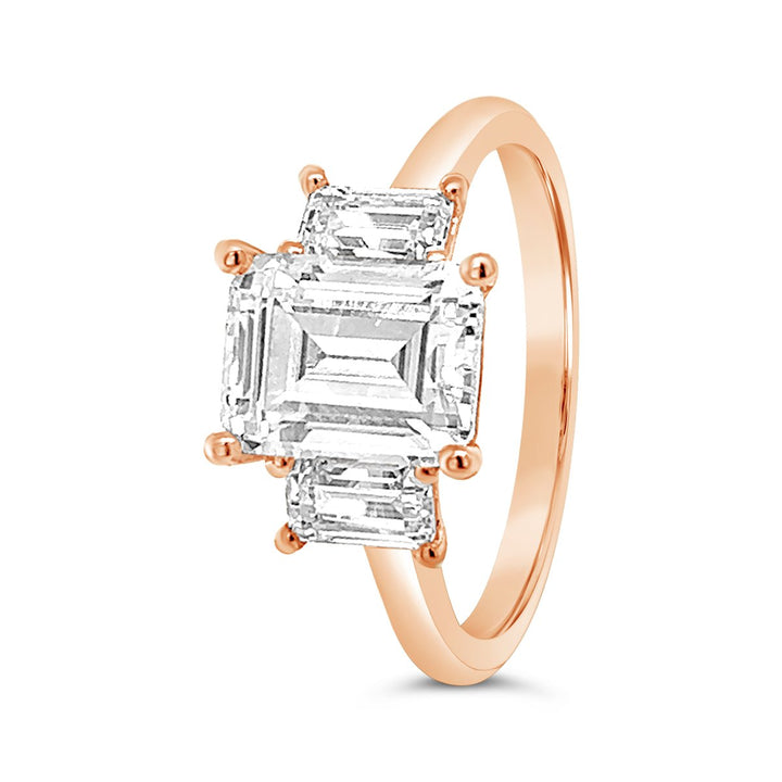 Three Stone Diamond Engagement Ring