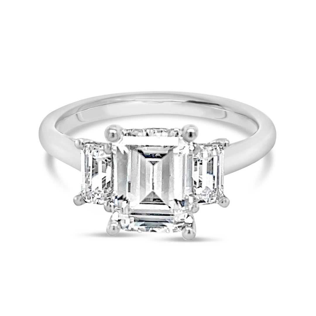 Three Stone Diamond Engagement Ring