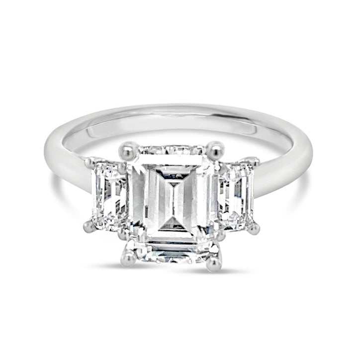 Three Stone Diamond Engagement Ring