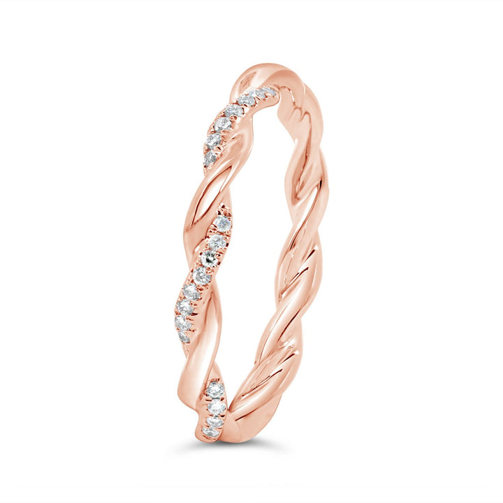Twisted Diamond Band - ARF1048DD - The Diamond Guys