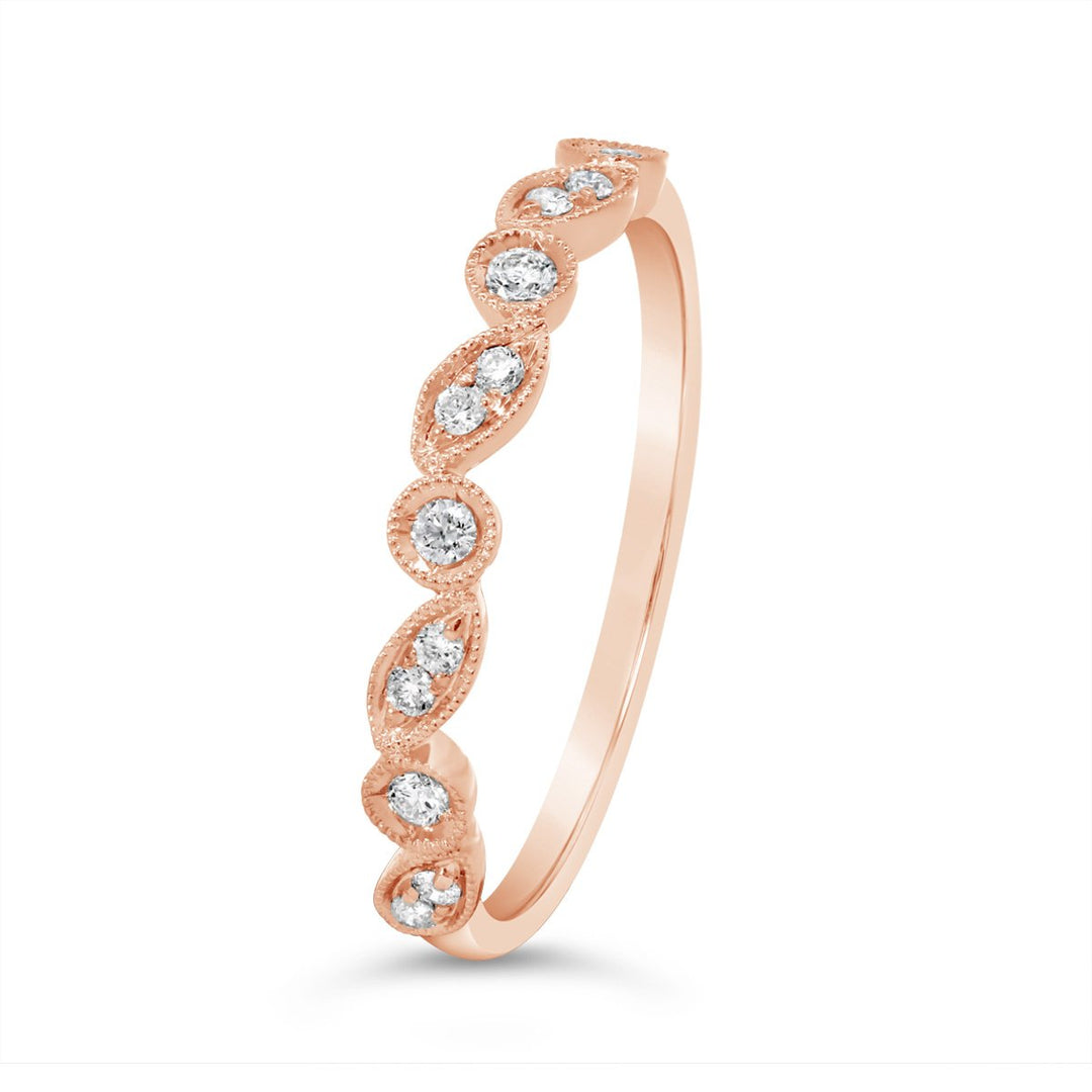 Bezel Set Milgrain Diamond Band  - 5R1564DW